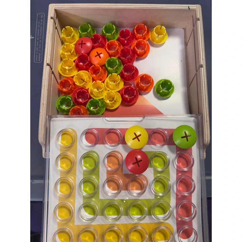 Lovevery Wooden Color Matching Peg Board Game Montessori Educational Toy